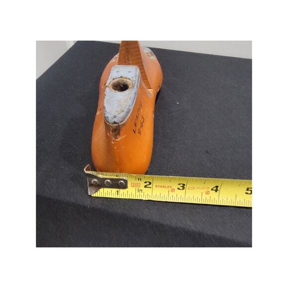 Shoe Form Wood Floral Painted Eclectic Home Decor Dove Art - Picture 10 of 11